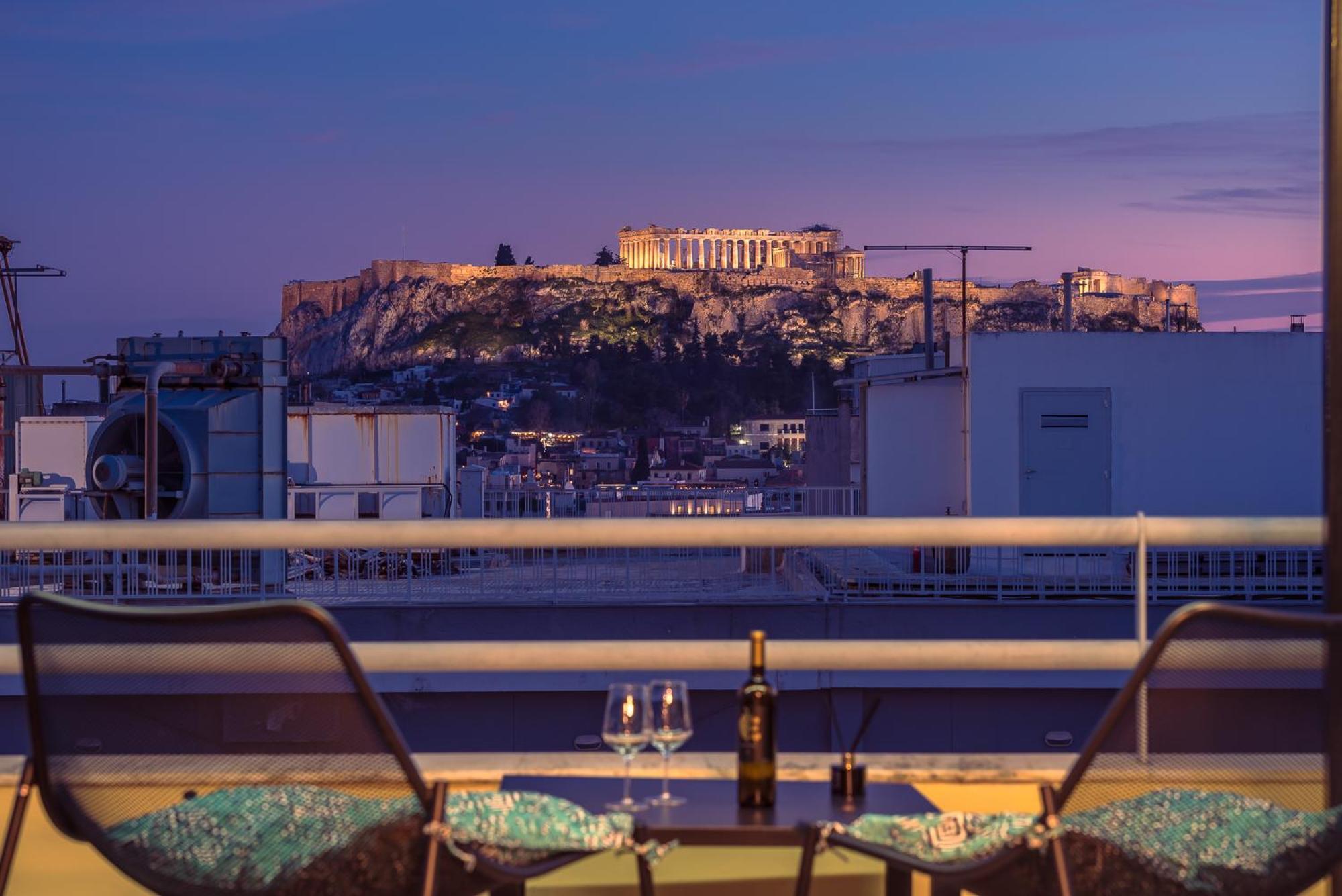 Acropolis View Mini Sky Suite & Hot Tub Athens Exterior photo