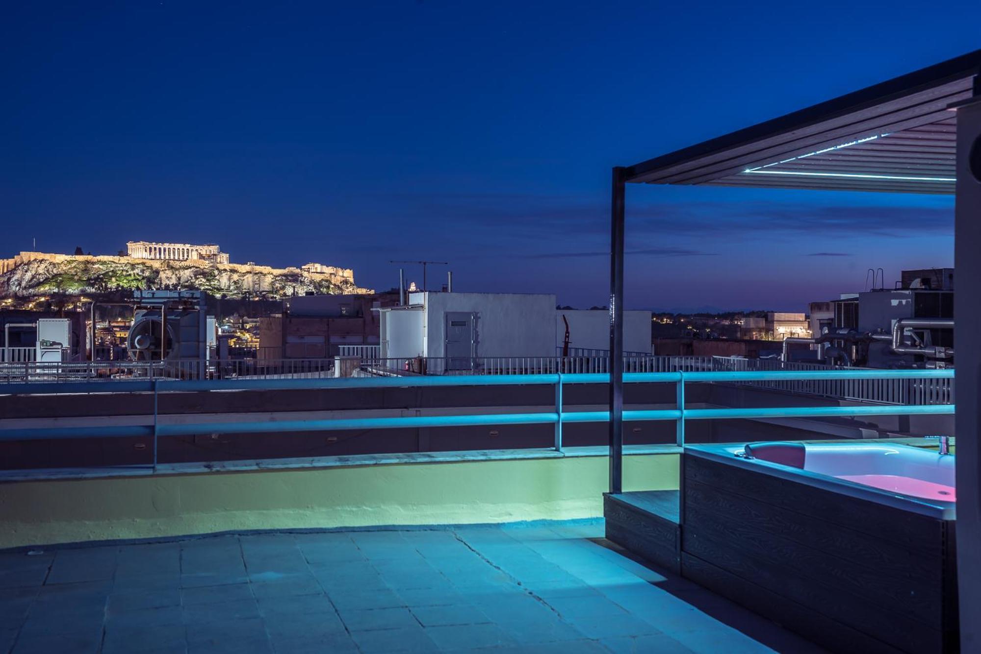 Acropolis View Mini Sky Suite & Hot Tub Athens Exterior photo