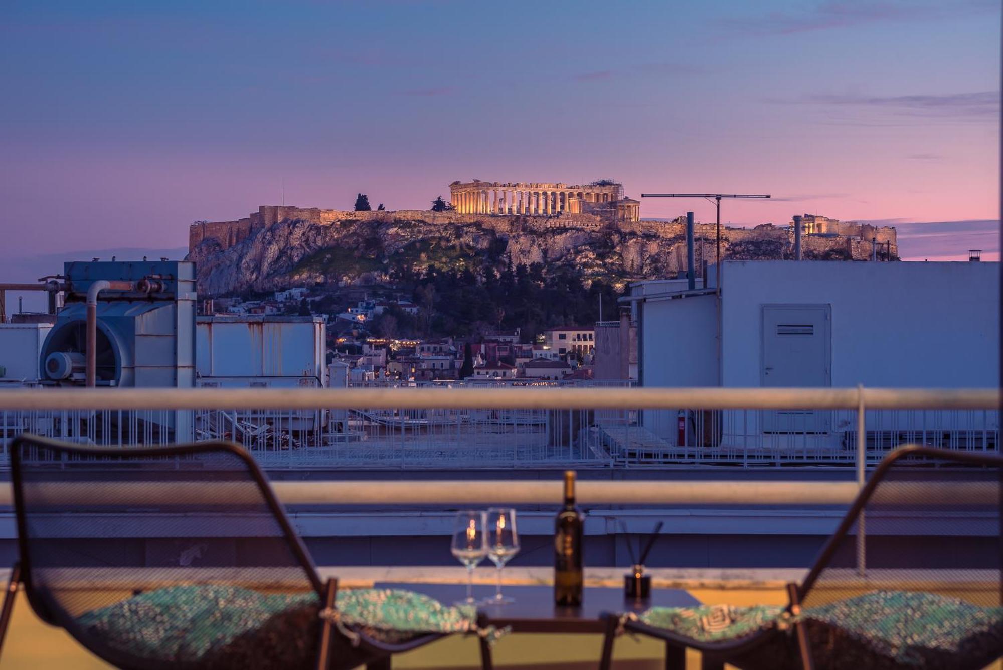 Acropolis View Mini Sky Suite & Hot Tub Athens Exterior photo