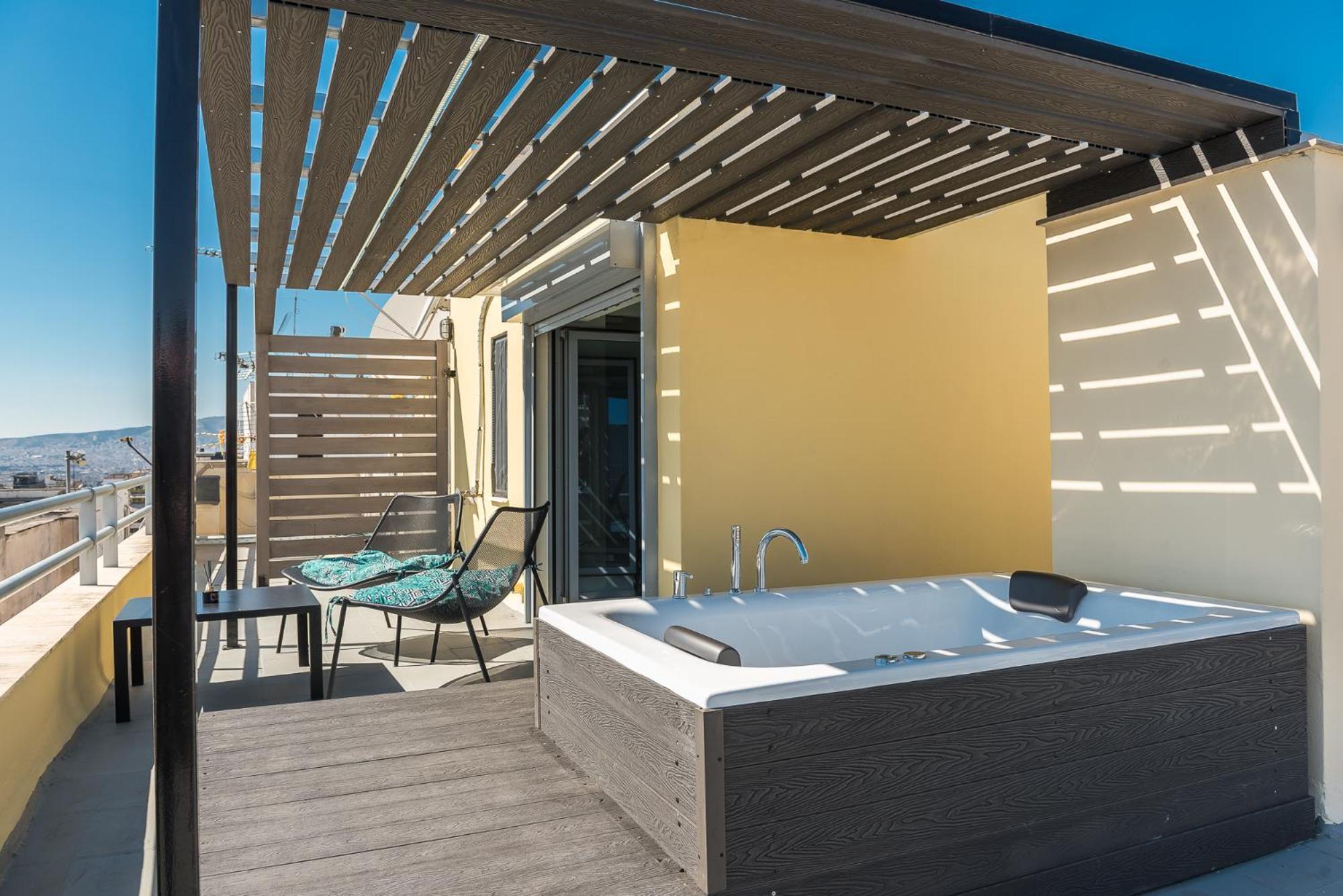 Acropolis View Mini Sky Suite & Hot Tub Athens Exterior photo
