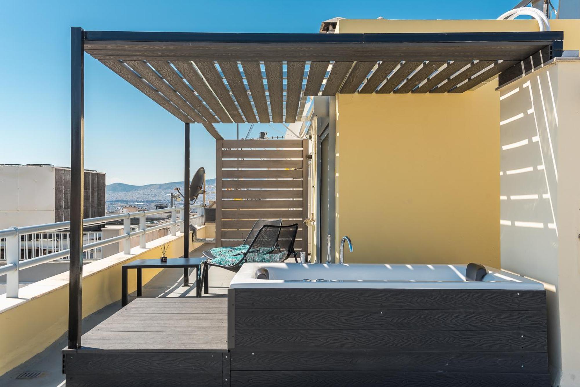 Acropolis View Mini Sky Suite & Hot Tub Athens Exterior photo