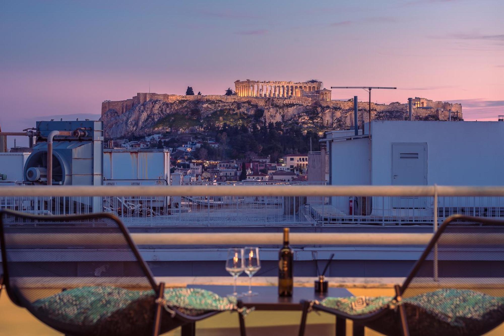 Acropolis View Mini Sky Suite & Hot Tub Athens Exterior photo