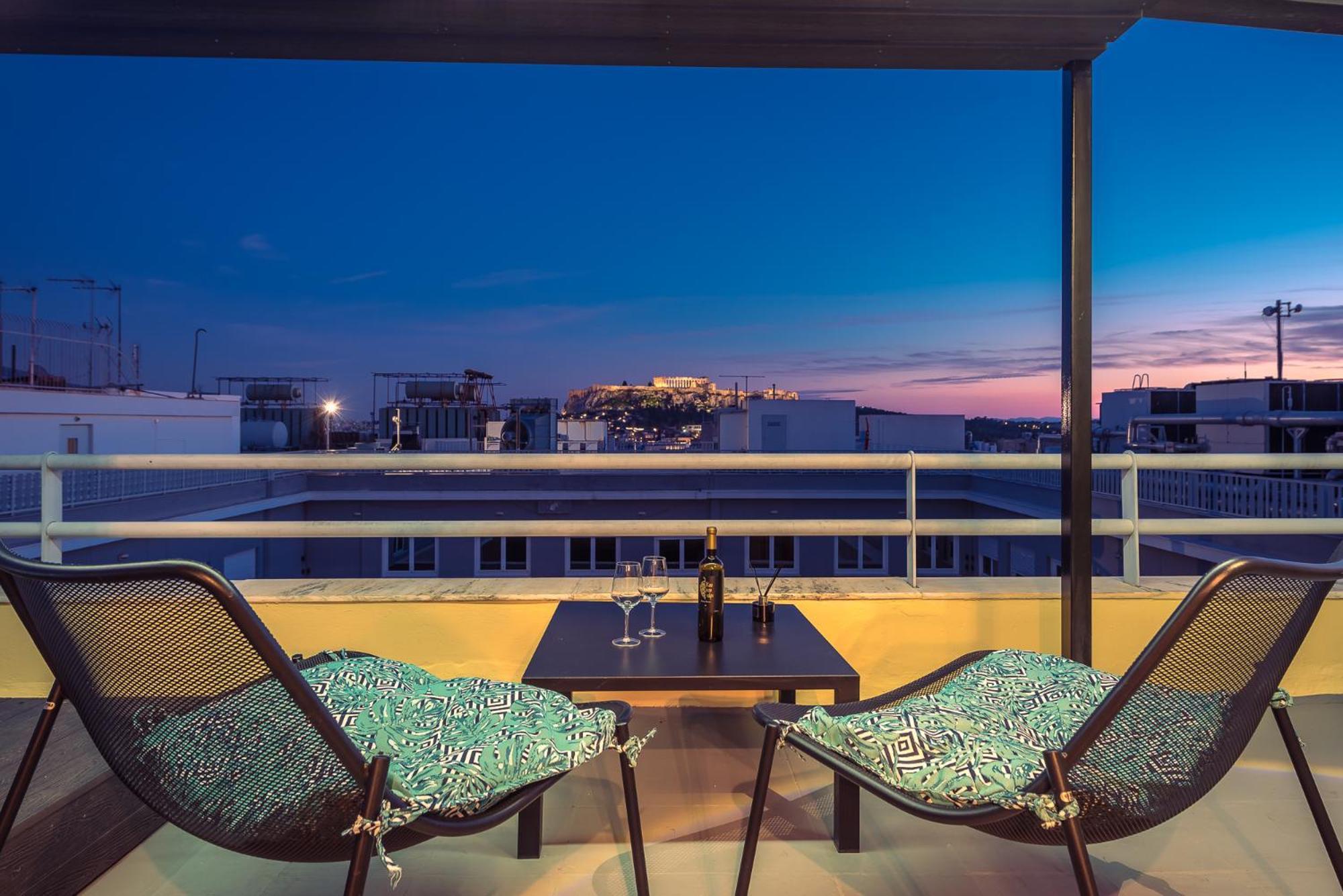 Acropolis View Mini Sky Suite & Hot Tub Athens Exterior photo