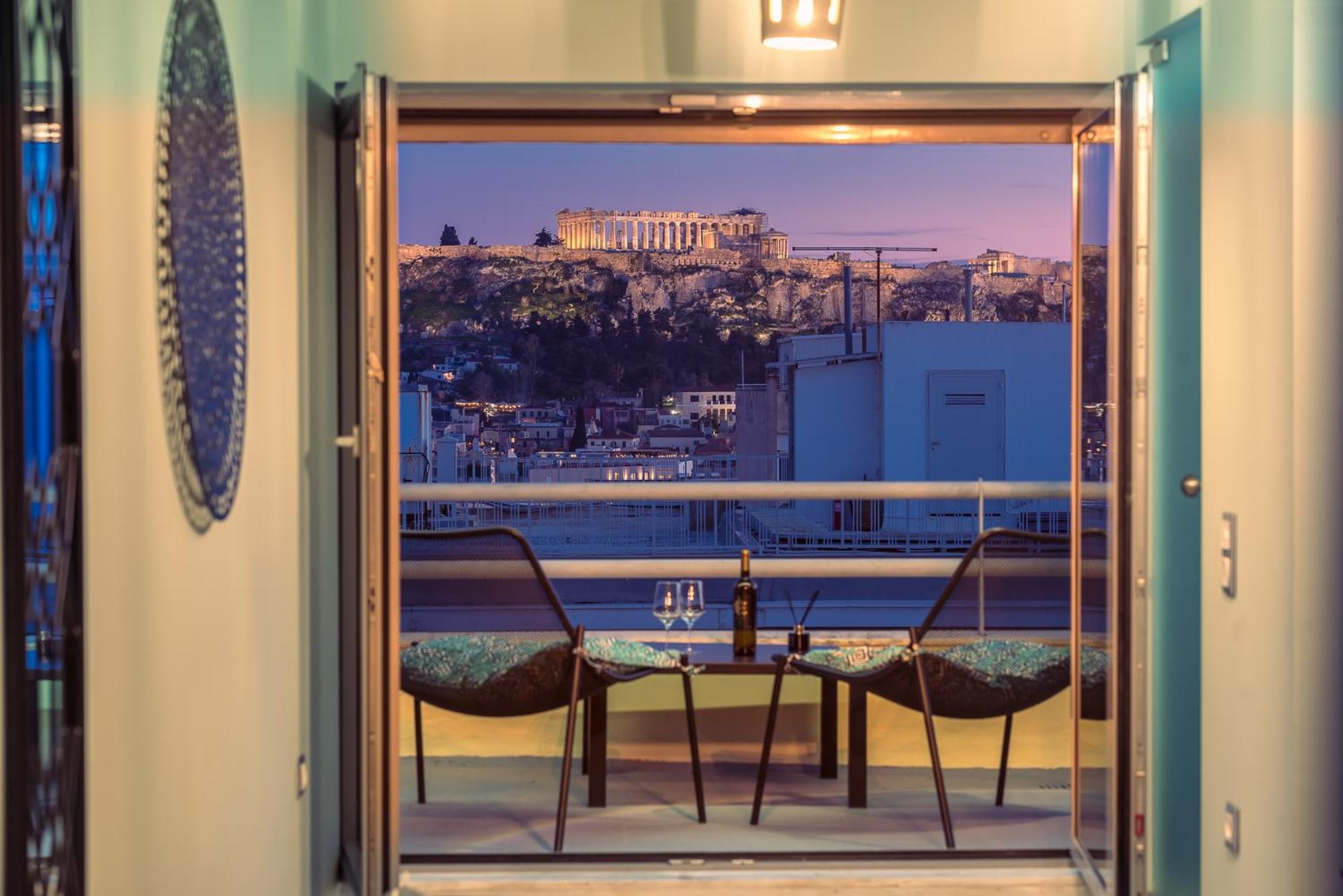 Acropolis View Mini Sky Suite & Hot Tub Athens Exterior photo