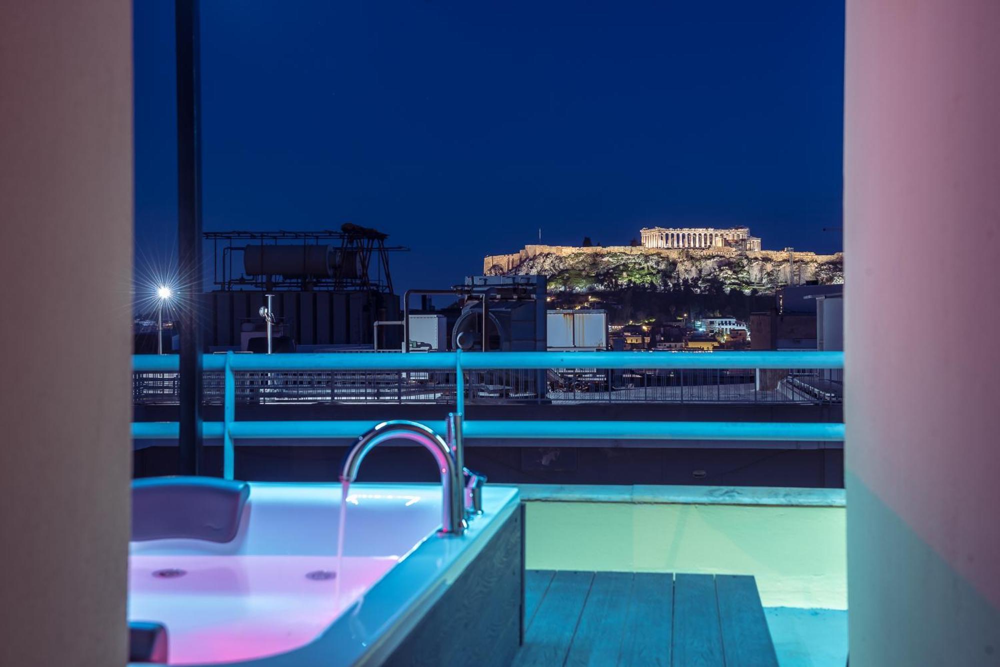 Acropolis View Mini Sky Suite & Hot Tub Athens Exterior photo