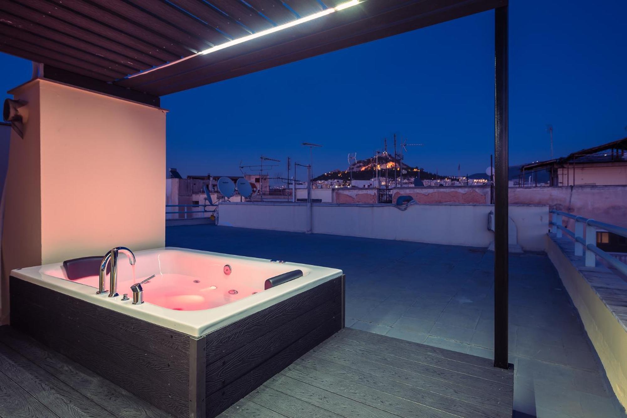Acropolis View Mini Sky Suite & Hot Tub Athens Exterior photo